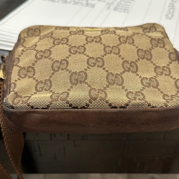 Gucci Beige/Brown GG Canvas Crossbody Bag - Picture 14 of 14